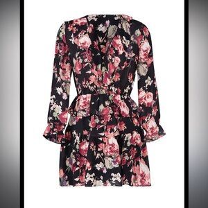 Joie Joada Silk Floral Mini Dress - Size L